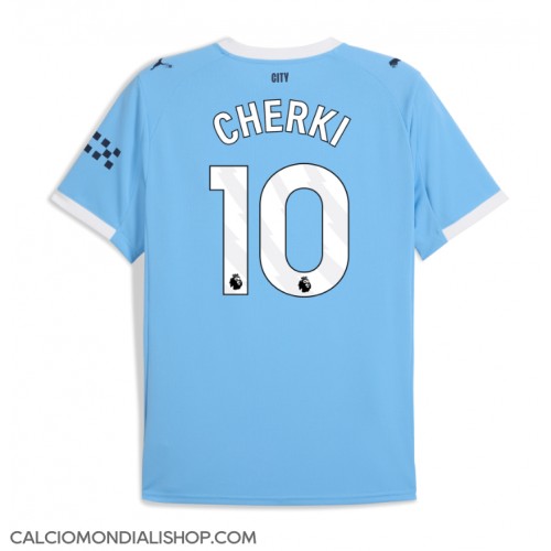 Maglie da calcio Manchester City Rayan Cherki #10 Prima Maglia 2025-26 Manica Corta